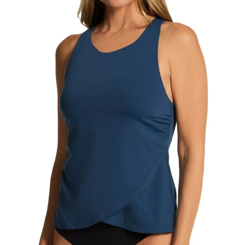 Women's Jantzen 23157T Solids Violet X-Back Tankini Swim Top